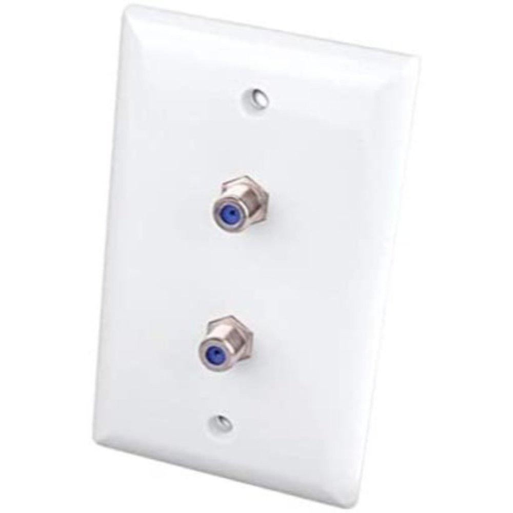 Vanco HD- Dual 1 GHz Video Wall Plate- White (WP591DWX)